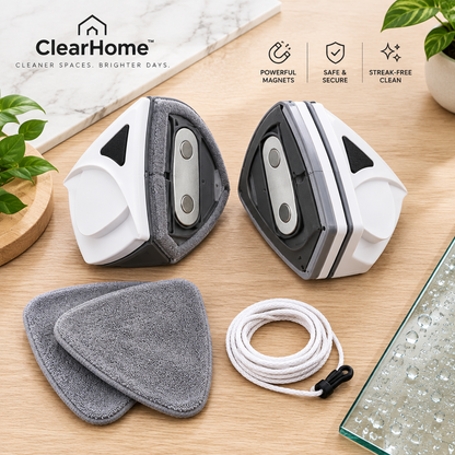 Clario Magnetic Double-Sided Window Cleaner — Streak-Free Glass on Every Floor, Every Time, Without Stepping Outside
