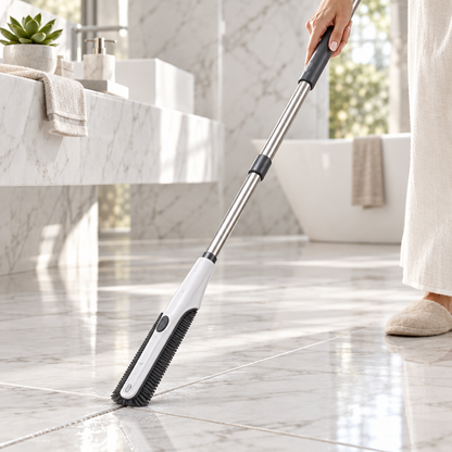 Reachex 2-in-1 Telescopic Gap Cleaning Brush — Professional Stainless Steel Extendable Handle with Detachable Hard Bristle Head for Deep Cleaning Grout, Window Tracks, Kitchen Stove Gaps & Bathroom Dead Corners
