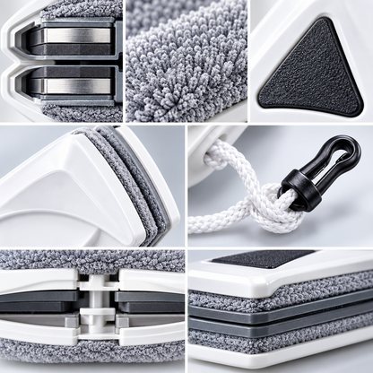 Clario Magnetic Double-Sided Window Cleaner — Streak-Free Glass on Every Floor, Every Time, Without Stepping Outside