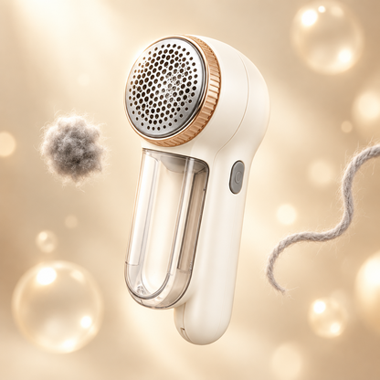 Velara Electric Fabric Shaver & Lint Remover with Wide-Coverage Mesh Head, See-Through Lint Collector & Effortless One-Button Control — Professional-Grade Pilling Removal for Cashmere, Wool, Knitwear, Upholstery, Blankets & All Fabrics You Care About
