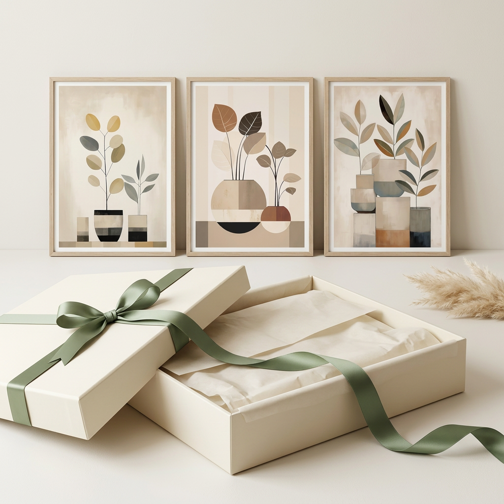 Gift packaging concept only; box and ribbon not confirmed as included
